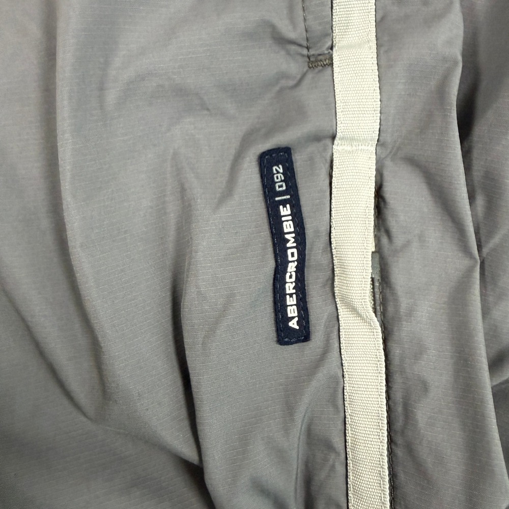 VTG 90's Abercrombie & Fitch Mens M 092 Track Pants Gray Gym Issue Mesh Lined - Picture 7 of 16
